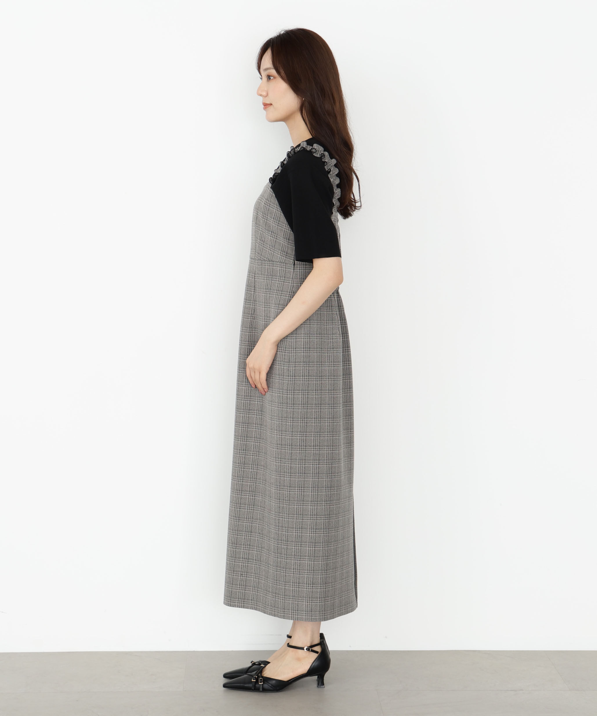 PROPORTION BODY DRESSING「フリルショルダーワンピース 25AW」|ワンピース|