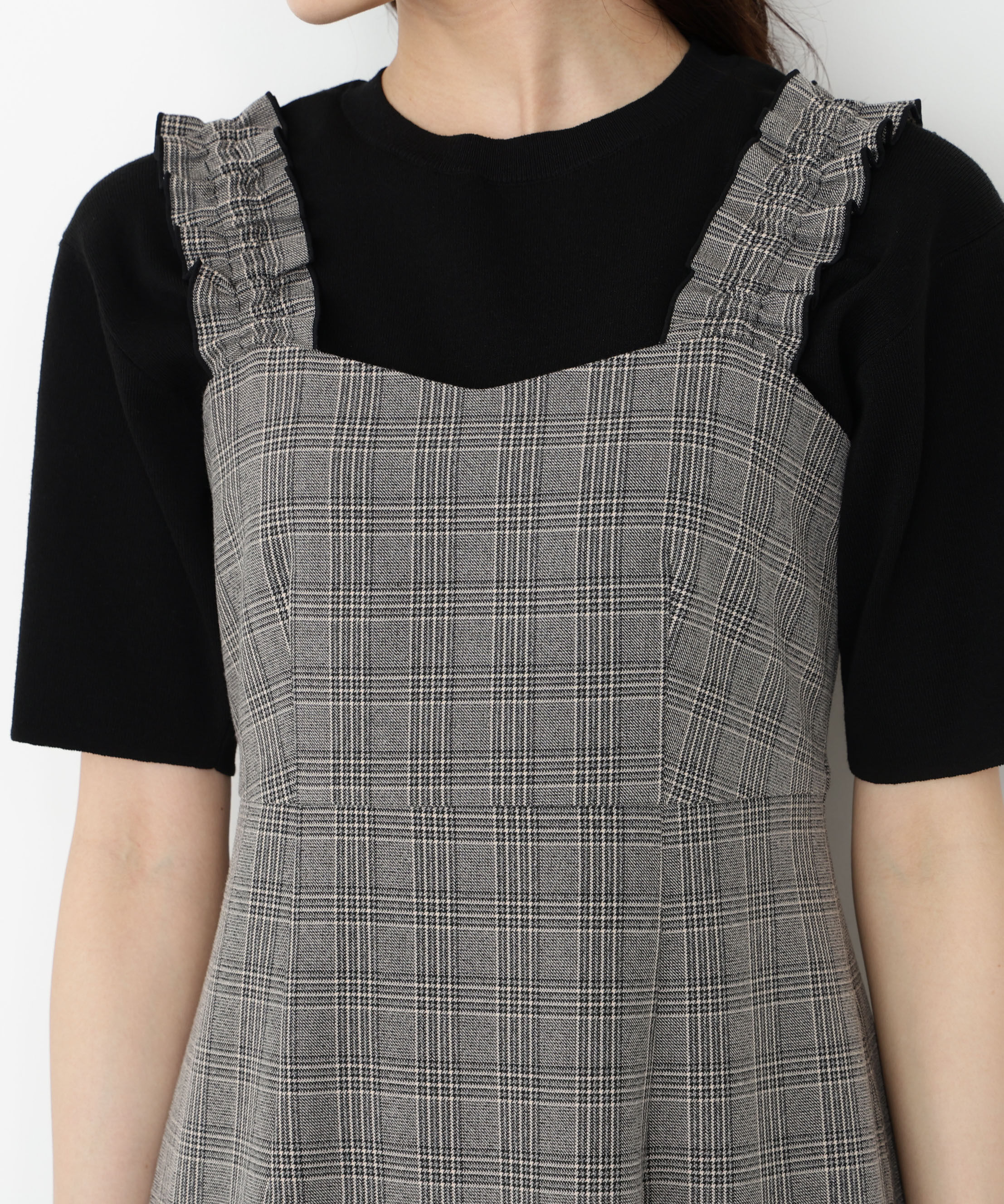 PROPORTION BODY DRESSING「フリルショルダーワンピース 25AW」|ワンピース|