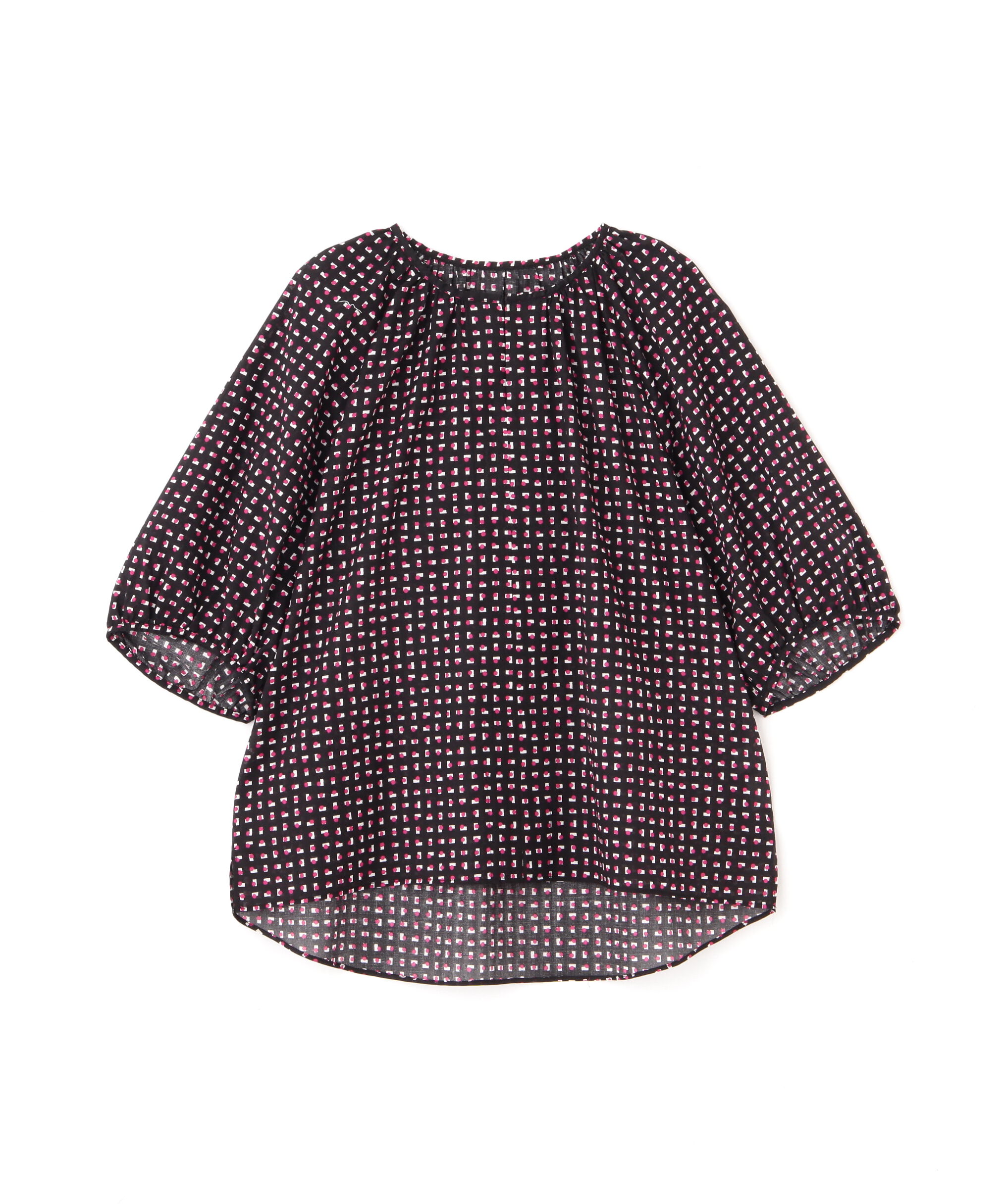  「◆プリントギャザーブラウス」|シャツ・ブラウス|