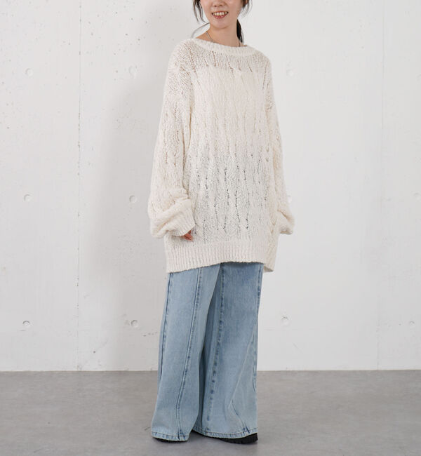 archives「スラブゆるケーブルニットプルオーバー」|ニット・セーター|