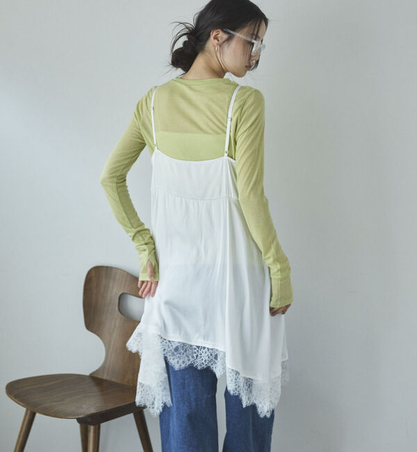 Doux archives「ヴィンテージサテンレースキャミ」|シャツ・ブラウス|