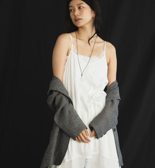 Doux archives「ヴィンテージサテンレースキャミ」|シャツ・ブラウス|