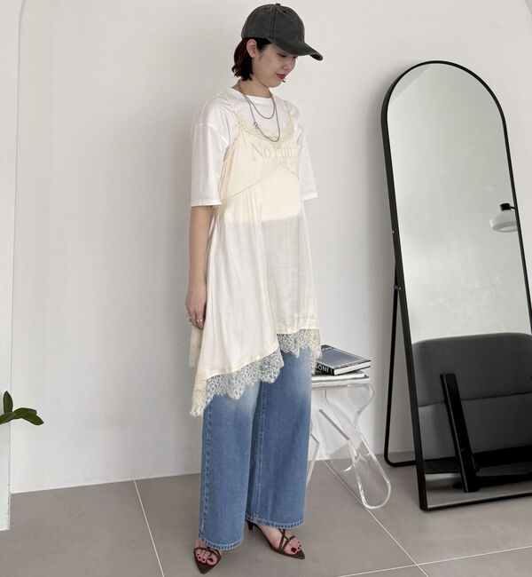 Doux archives「ヴィンテージサテンレースキャミ」|シャツ・ブラウス|