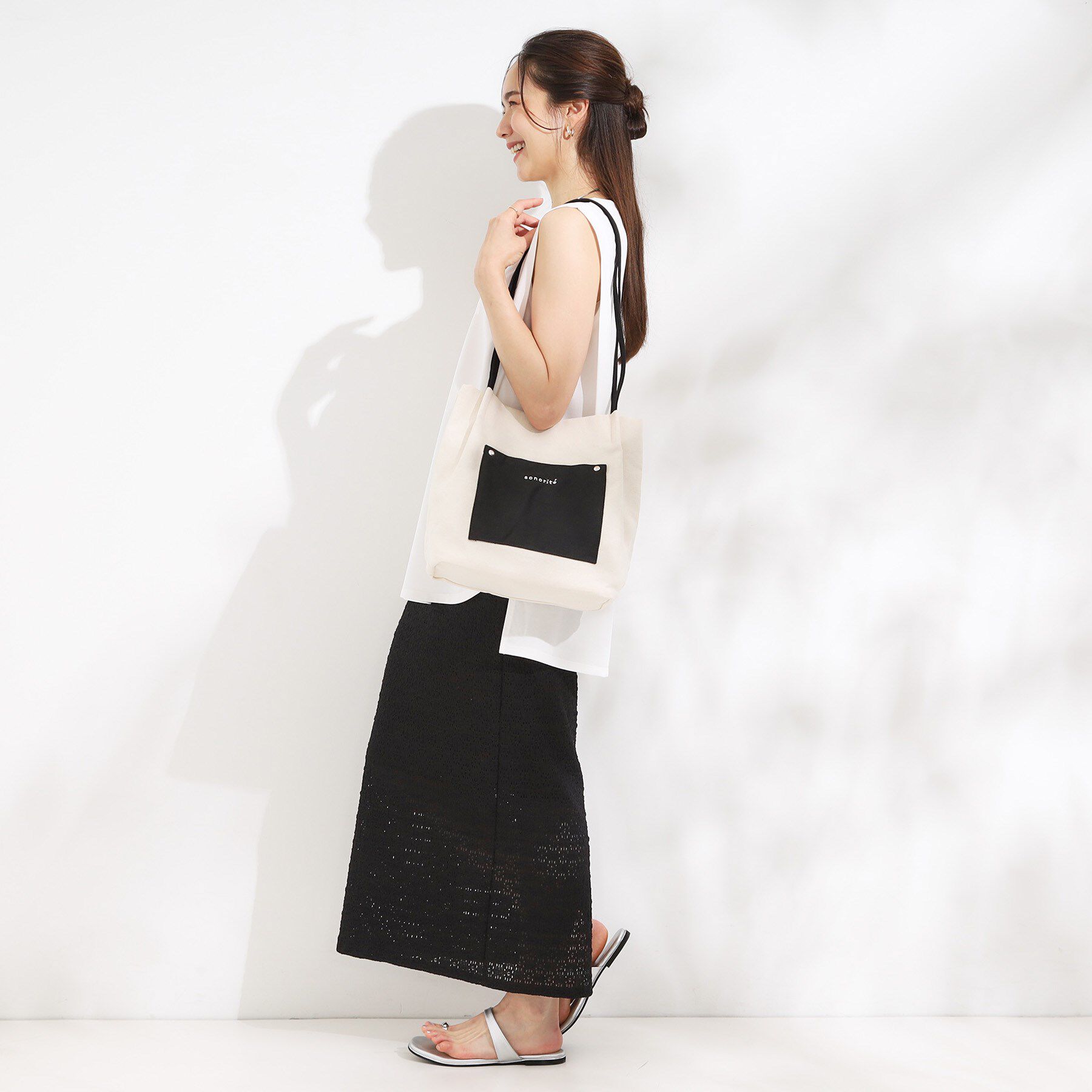 SHOO･LA･RUE「シンプルだから使いやすい つまみハンドル帆布トートバッグ」|トートバッグ|