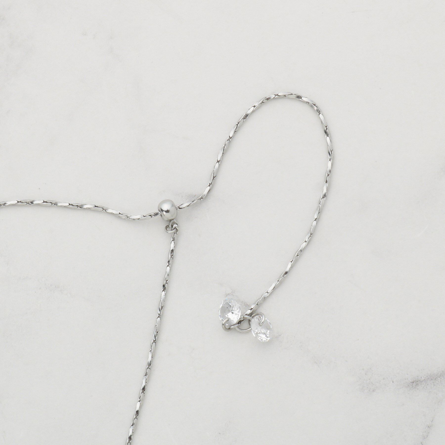 SHOO･LA･RUE「【2WAY】リング＆クリアドロップネックレス」|ネックレス|