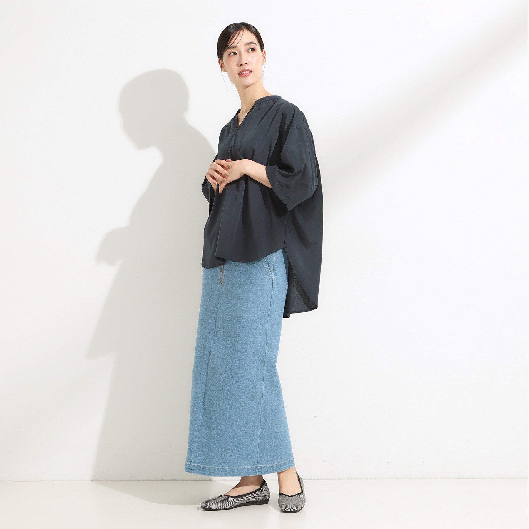 SHOO･LA･RUE「【22.5cm-24.5cm】洗えてさらさらニットパンプス」|パンプス|