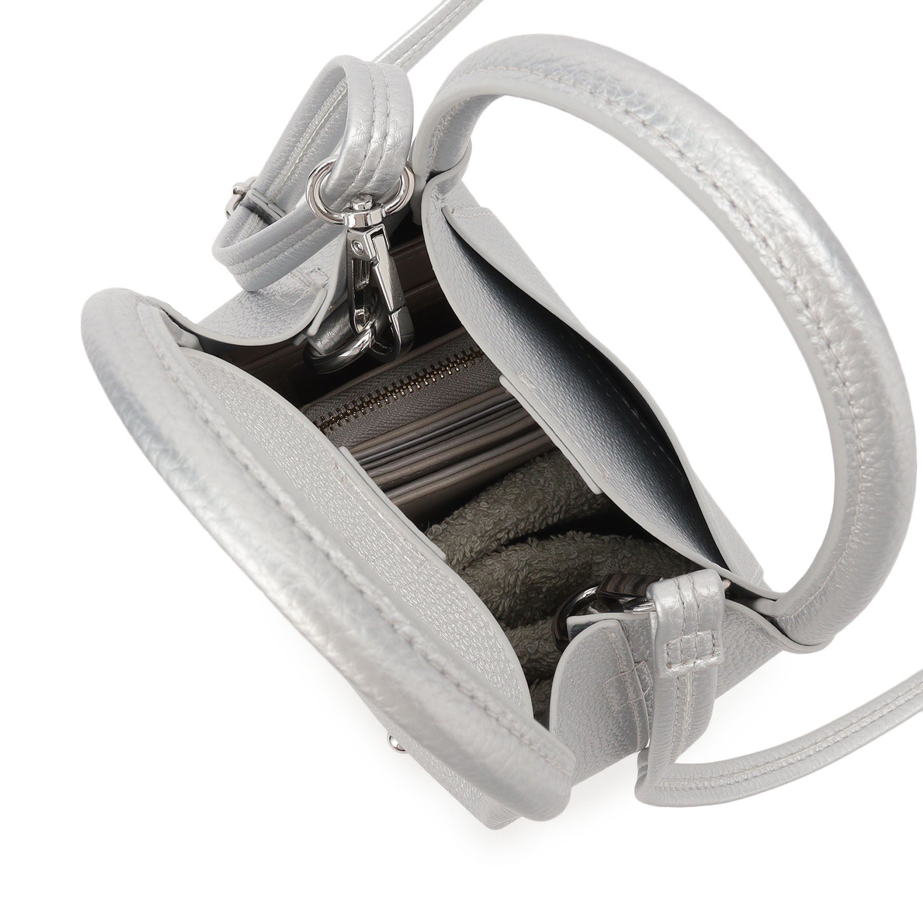 SHOO･LA･RUE「つまみハンドルスタッズミニショルダー」|ショルダー・メッセンジャー|