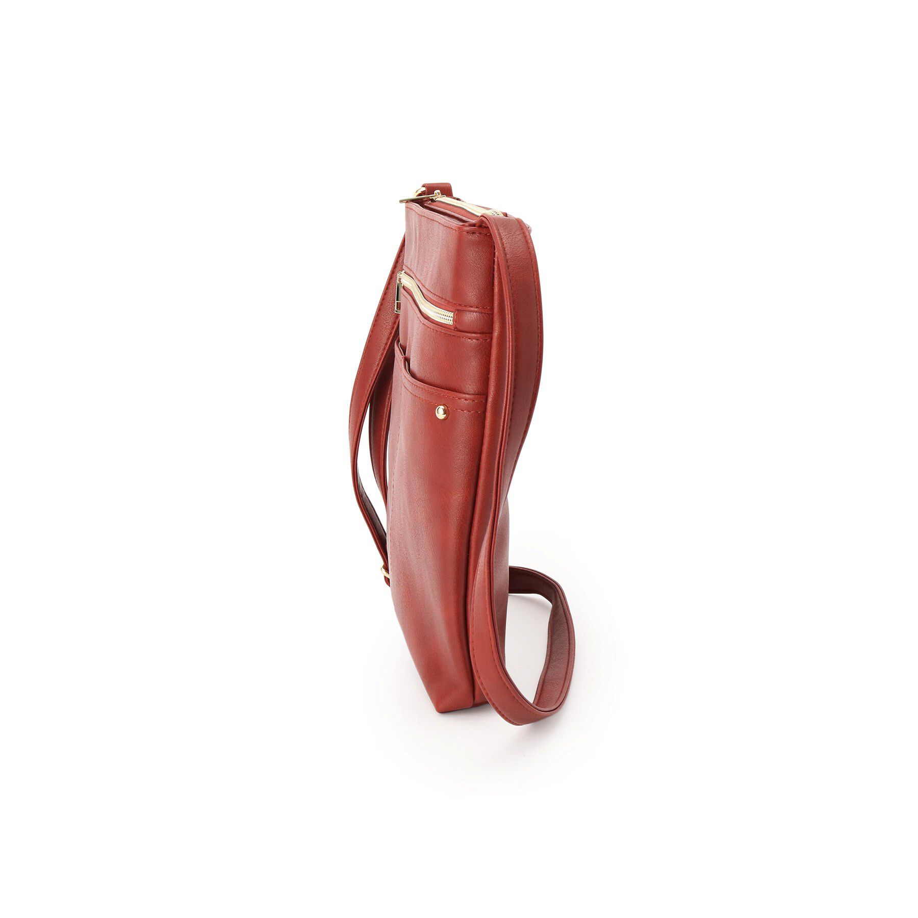 SHOO･LA･RUE「スマートながらしっかり入る アオリポケットが魅力のショルダーバッグ」|ショルダー・メッセンジャー|