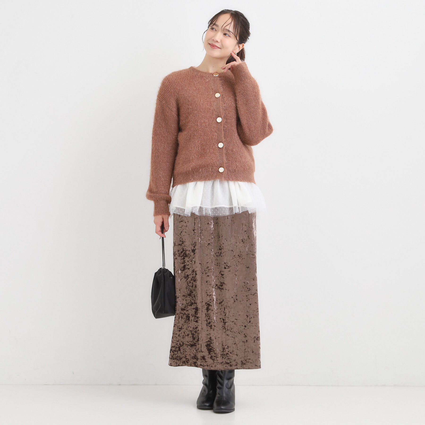 SHOO･LA･RUE「裾フリルレイヤードトップス」|Tシャツ・カットソー|