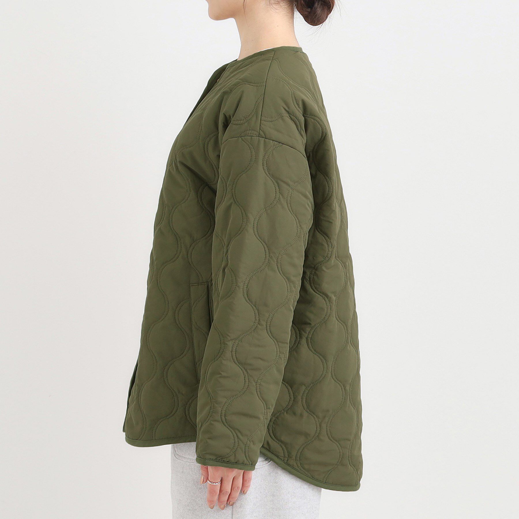 SHOO･LA･RUE「【高レビュー/洗濯機可/撥水】大人のための キルトオーバーブルゾン」|ブルゾン・スタジャン|