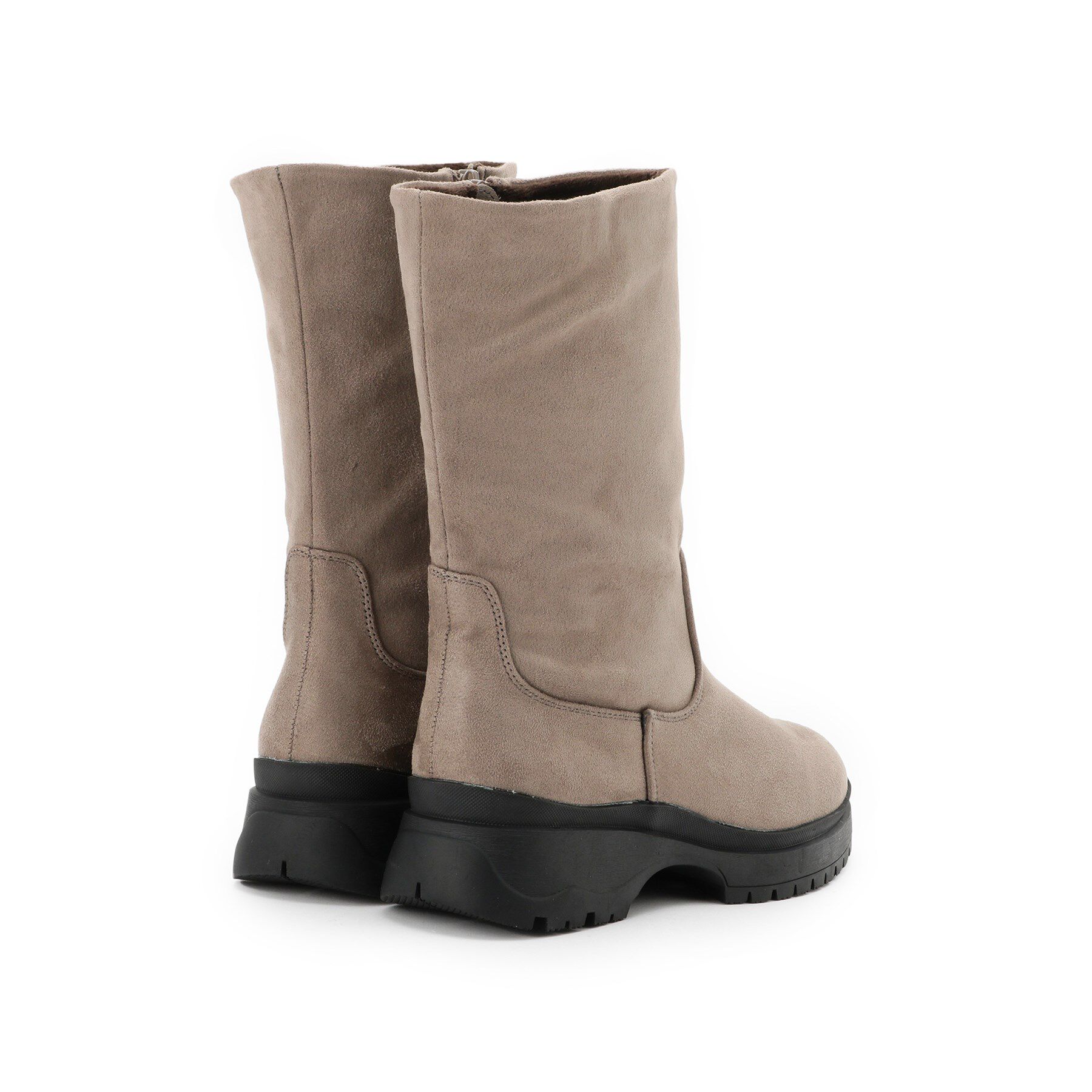 SHOO･LA･RUE「フェイクスェードミドルブーツ」|ショートブーツ|