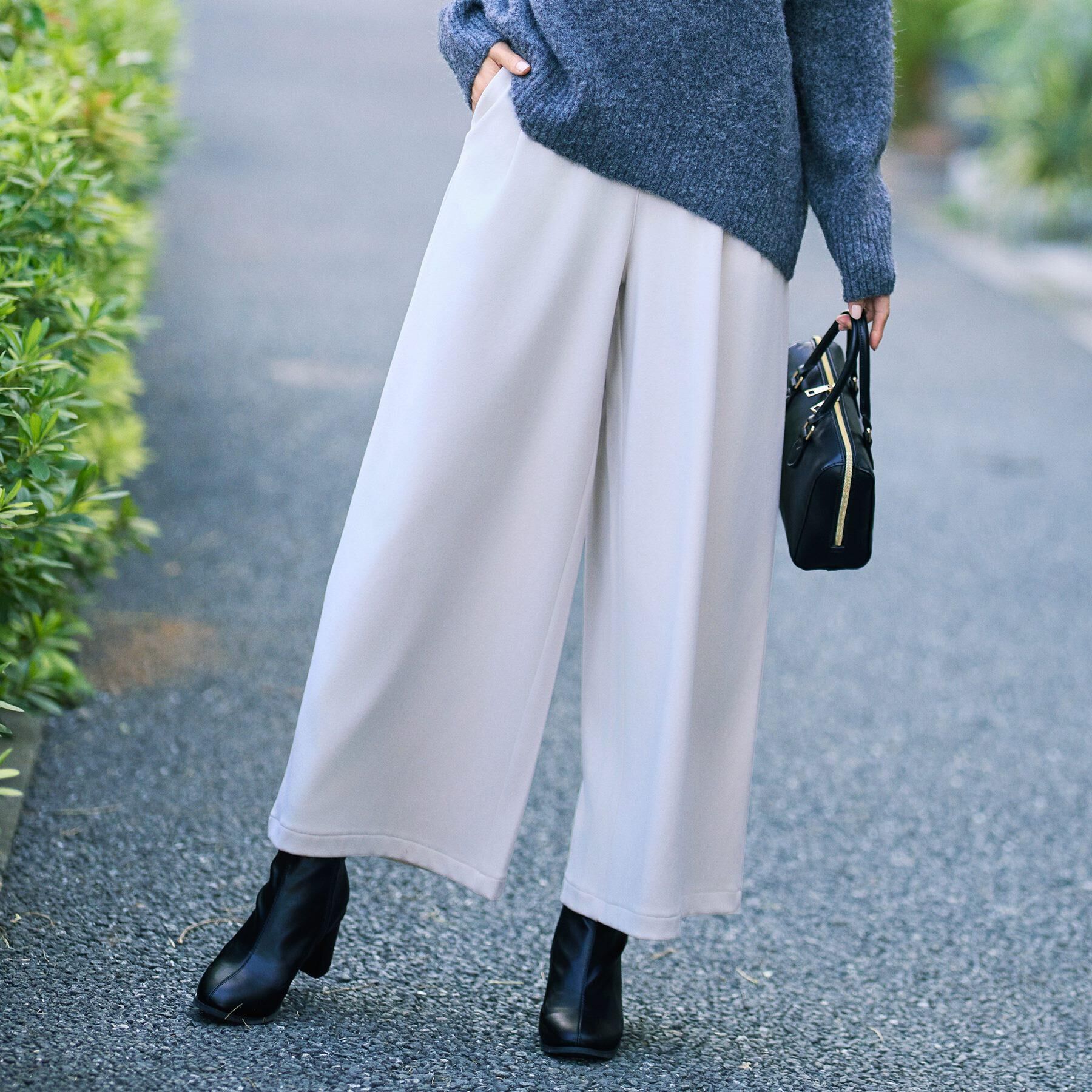 SHOO･LA･RUE「【着丈選べる/きっと虜になる】あったかもちもち ワイドパンツ」|その他|