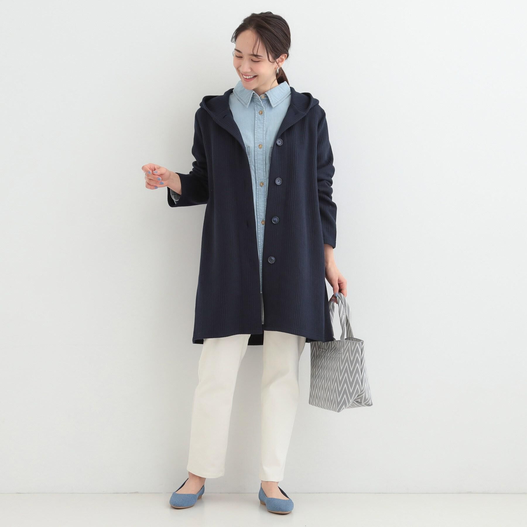 SHOO･LA･RUE「【洗濯機可/ライトオンスデニム】こなれ感をプラスする BIGポケットデニムシャツ」|シャツ・ブラウス|