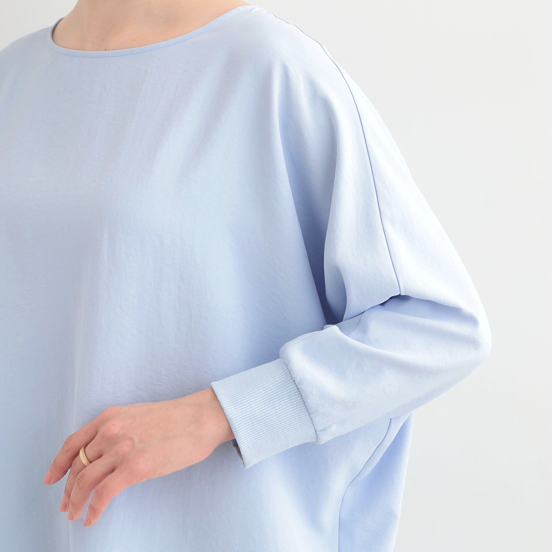 SHOO･LA･RUE「【着丈選べる/体型カバー】さらさらとろん ドルマンブラウス」|シャツ・ブラウス|