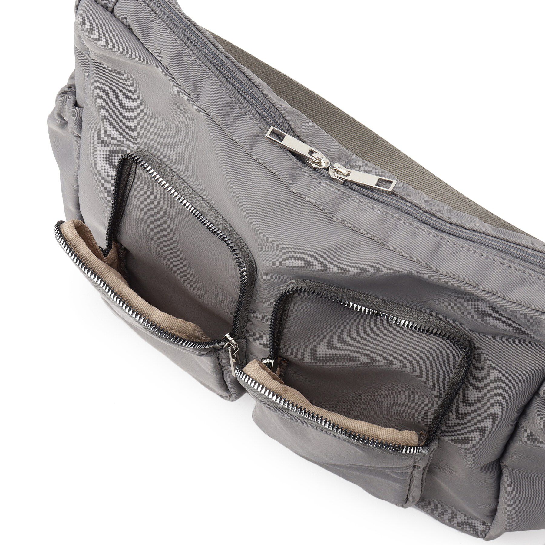 SHOO･LA･RUE「【撥水】ダブルポケットショルダーバッグ」|ショルダー・メッセンジャー|