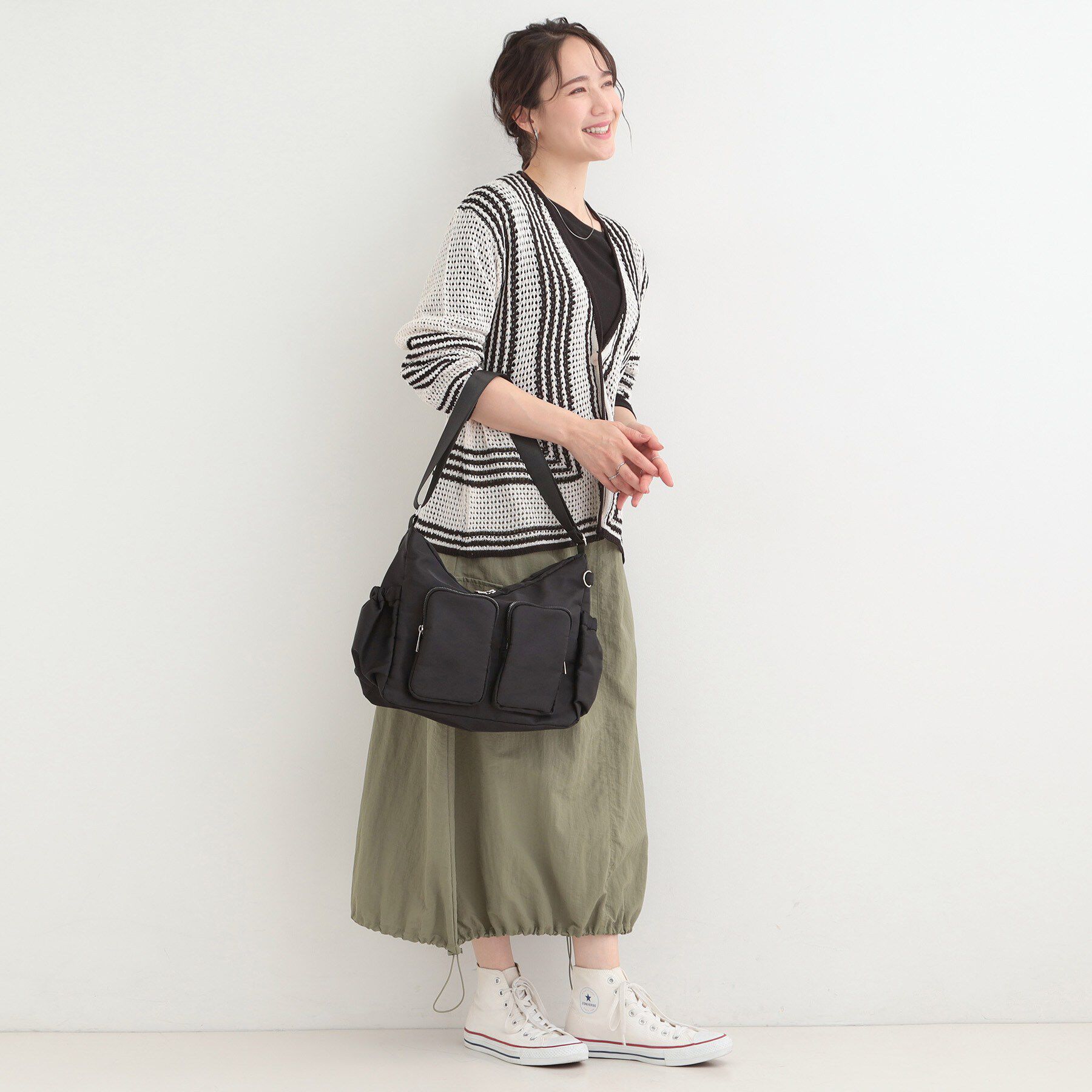 SHOO･LA･RUE「【撥水】ダブルポケットショルダーバッグ」|ショルダー・メッセンジャー|