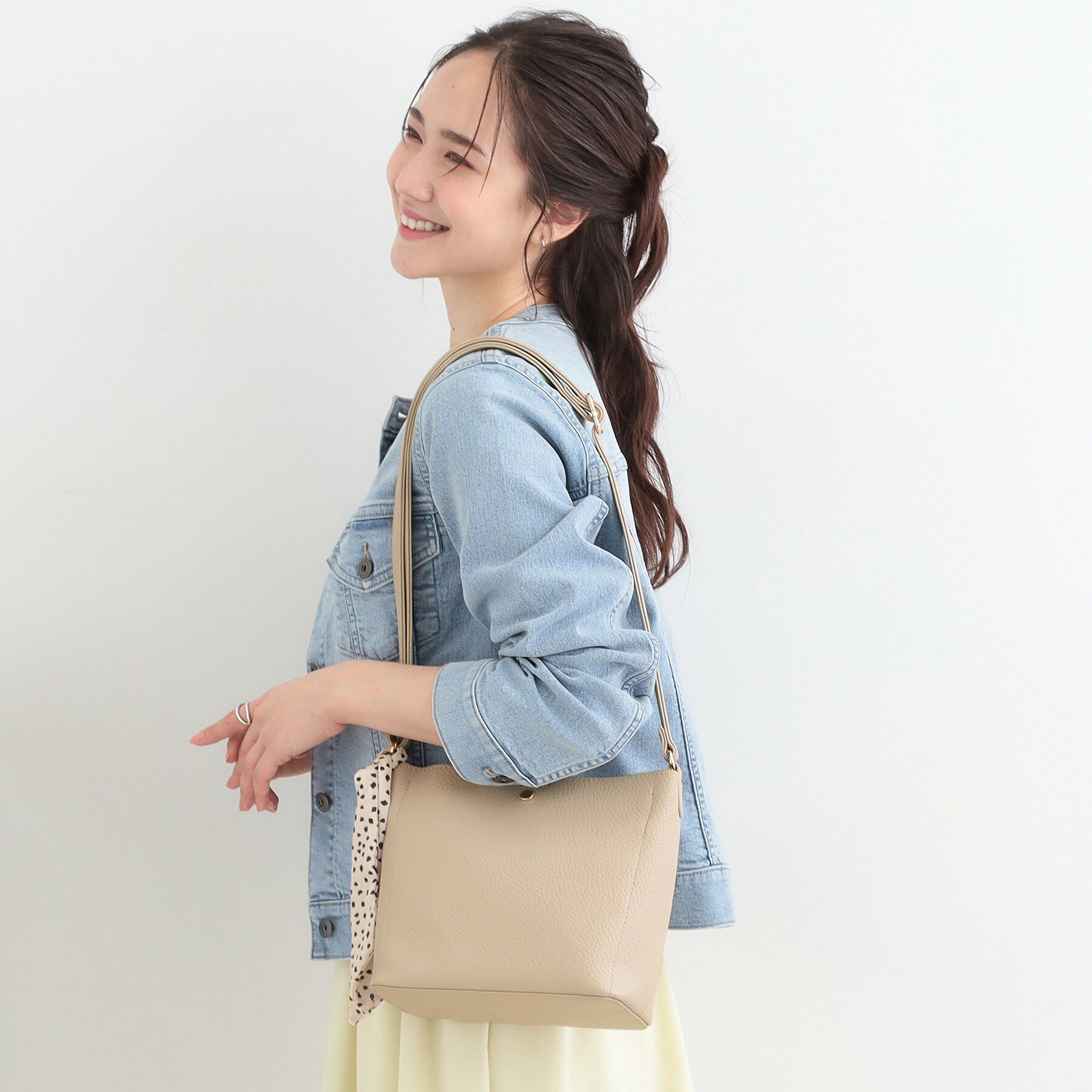 SHOO･LA･RUE「スカーフ付きショルダーバッグ」|ショルダー・メッセンジャー|