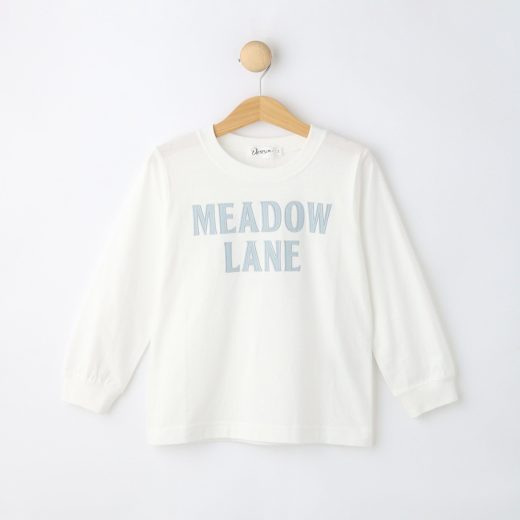 Dessin「オーガニックコットンロングTシャツ」|Tシャツ・カットソー|ホワイト(001)