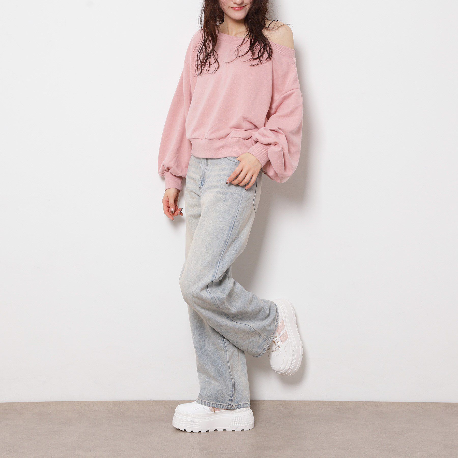 ESPERANZA「ラメライン厚底スニーカー」|スニーカー|