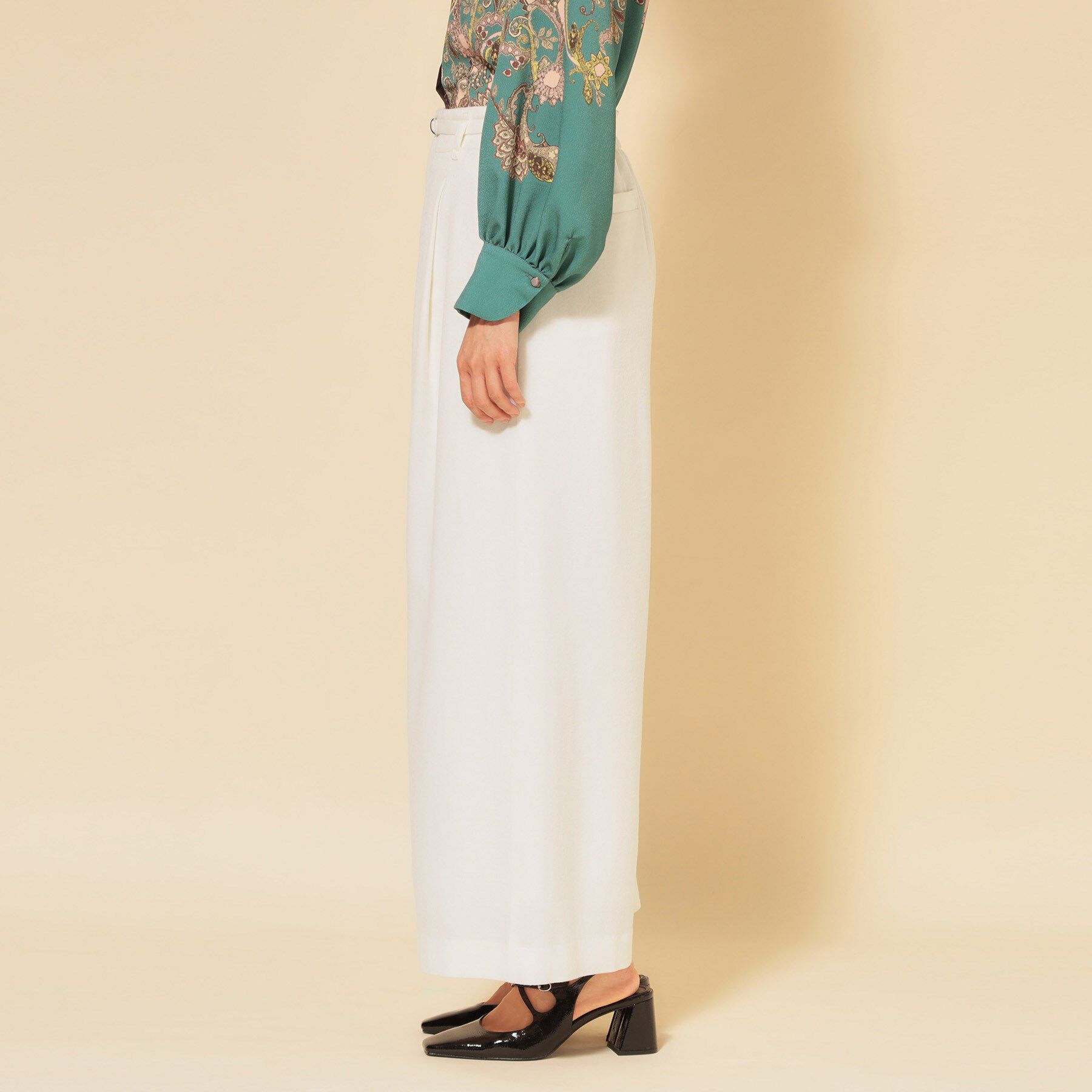 SunaUna「【COLLECTION LINE】ベルト付ガウチョパンツ」|その他|