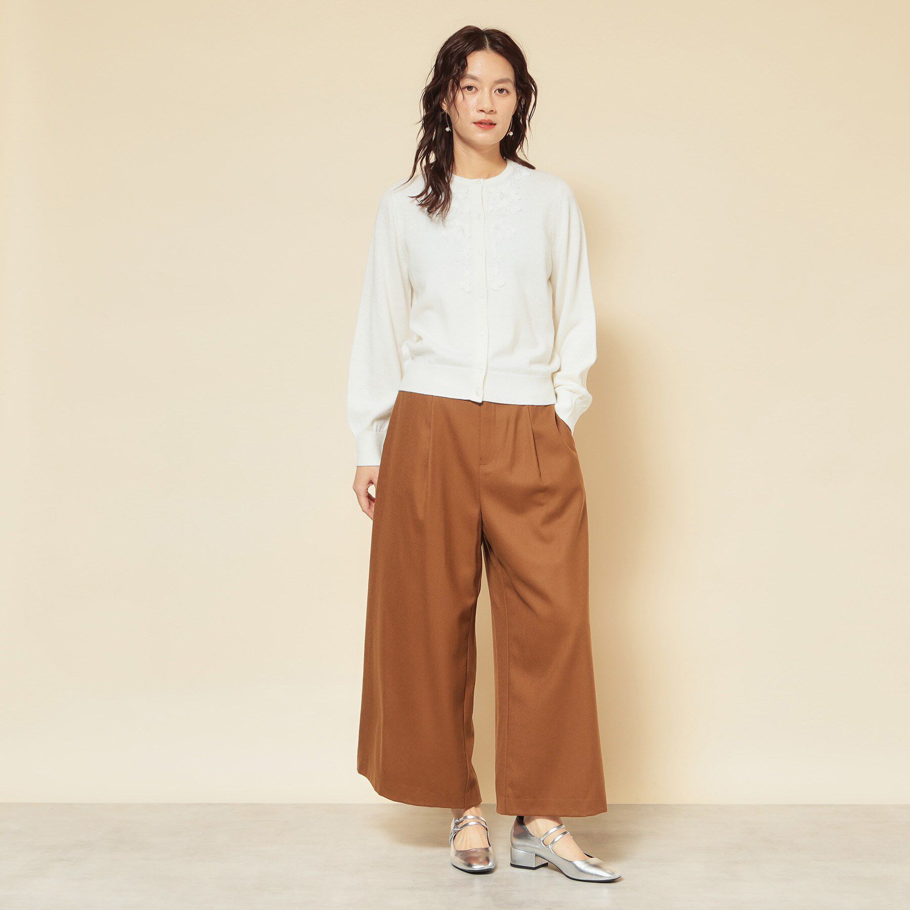 SunaUna「【COLLECTION LINE】ベルト付ガウチョパンツ」|その他|