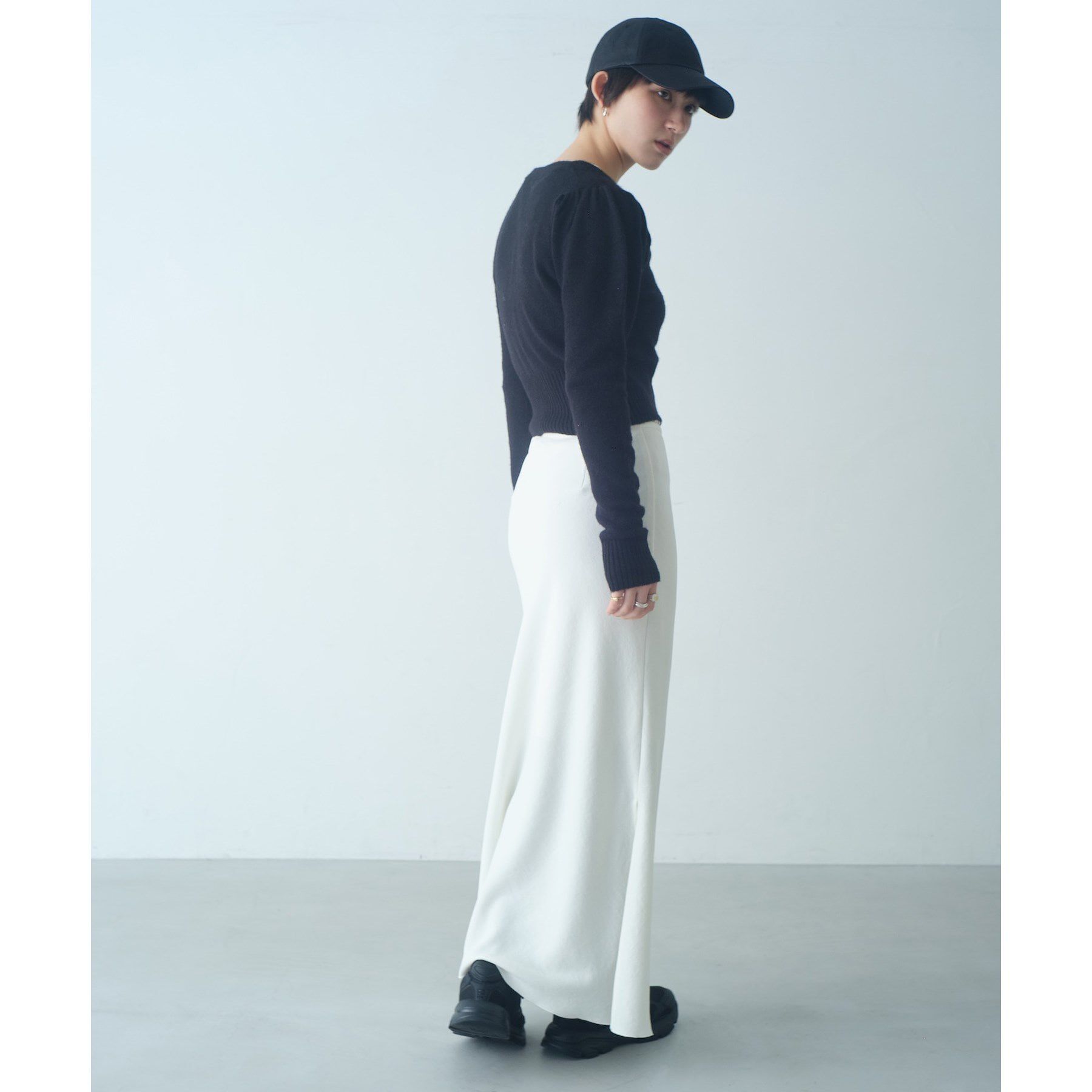 CODE A「【ReRe】easy－fit long skirt」|スカート|