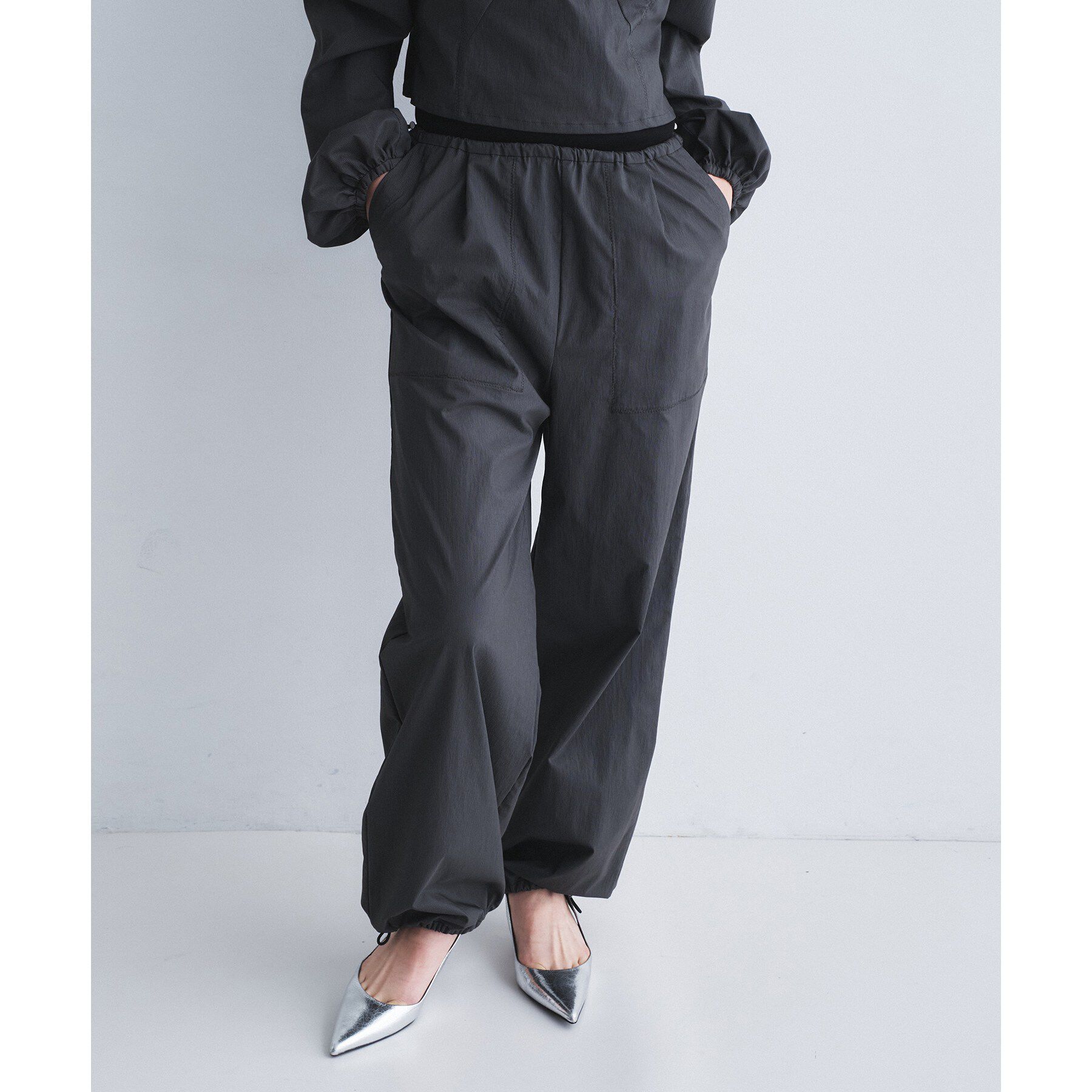 CODE A「drawcord utility pants」|その他|チャコールグレー(3