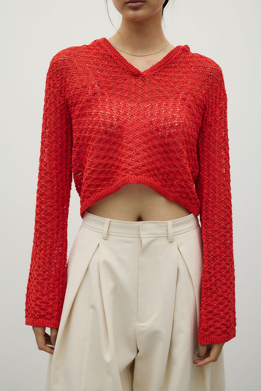 STYLEMIXER「アイレットレースフーディー」|ニット・セーター|