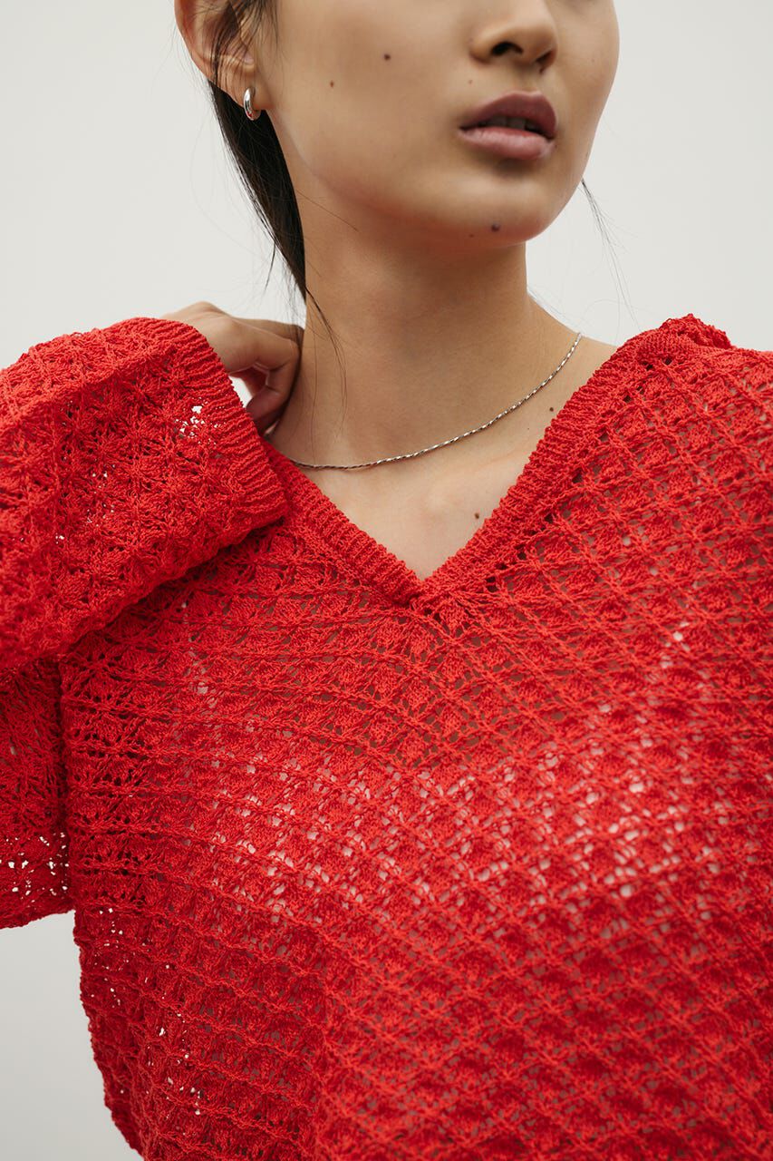 STYLEMIXER「アイレットレースフーディー」|ニット・セーター|