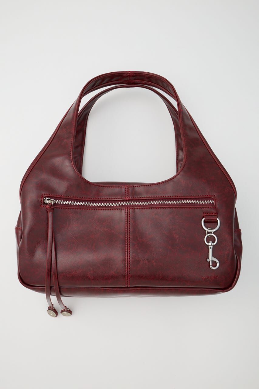 MOUSSY「DOUBLE HANDLE ジップバッグ」|その他|RED