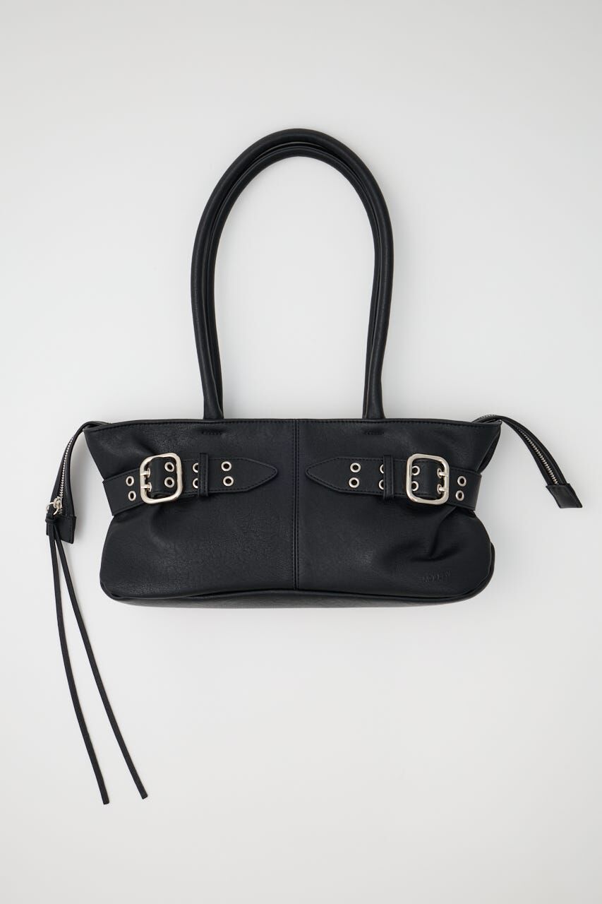 MOUSSY「BELTED SQUARE トート」|その他|BLK