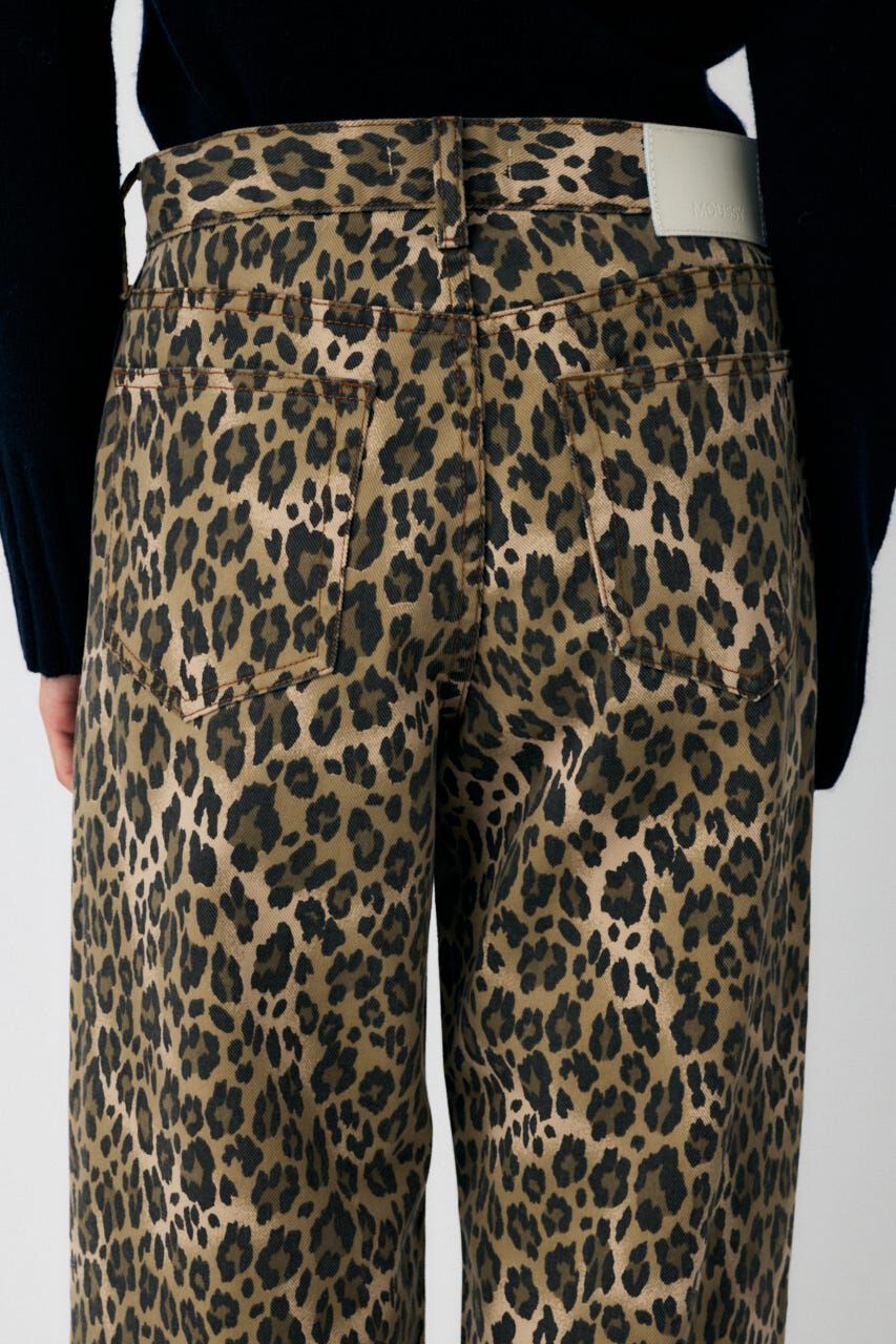MOUSSY「LEO PRNTED WIDE ストレート」|デニム|