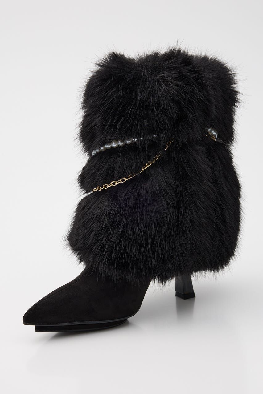 rienda「2WAYフェイクファーレースアップブーティー」|その他|