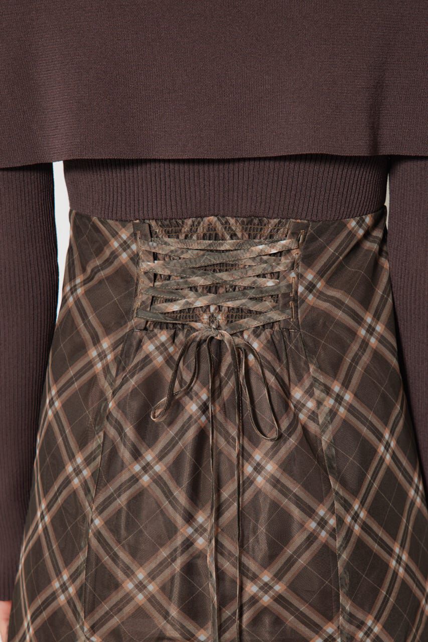 rienda「ドッキングオフショルニットフレアワンピース」|ワンピース|