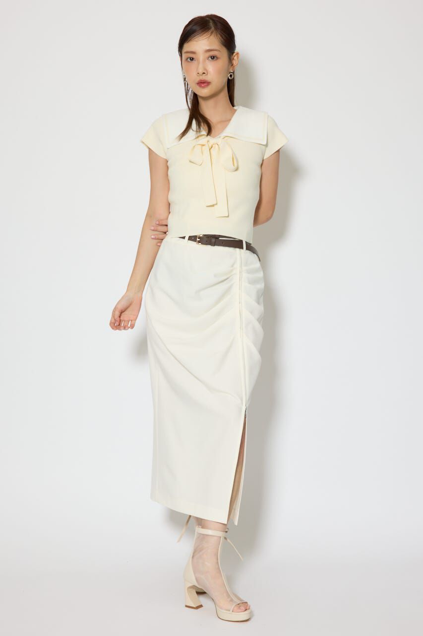 rienda「セーラーカラーデザインニットトップス」|ニット・セーター|