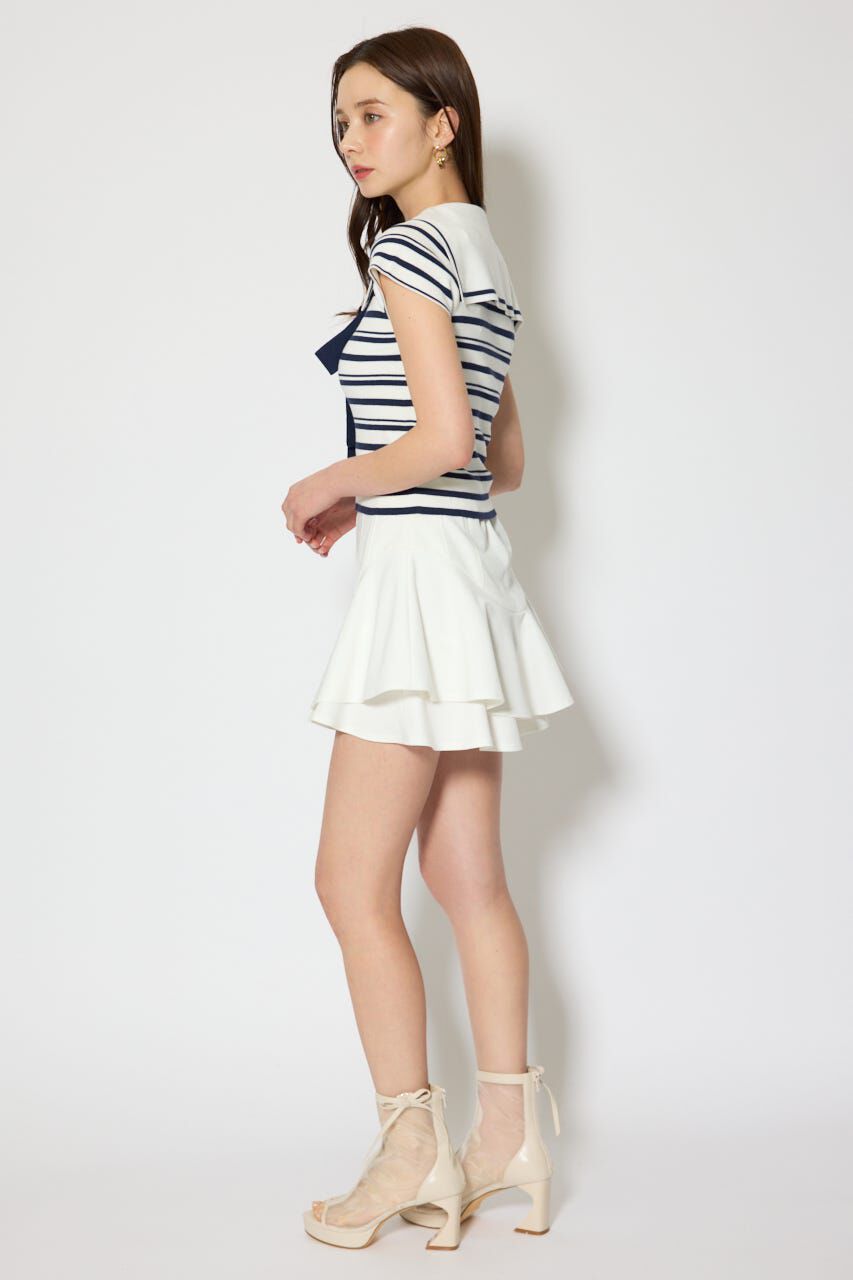 rienda「セーラーカラーデザインニットトップス」|ニット・セーター|