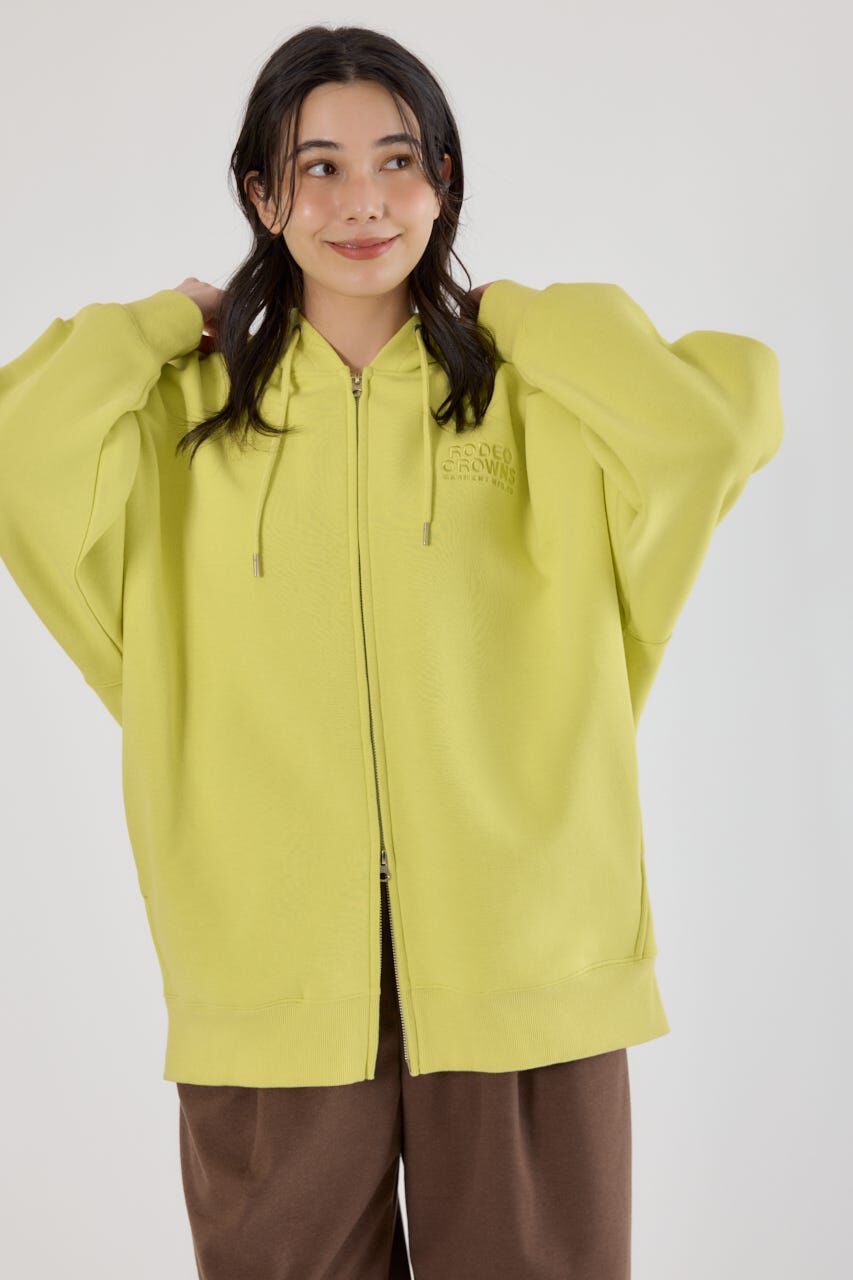 RODEO CROWNS「エンボスBIG ZIPパーカー」|パーカー|