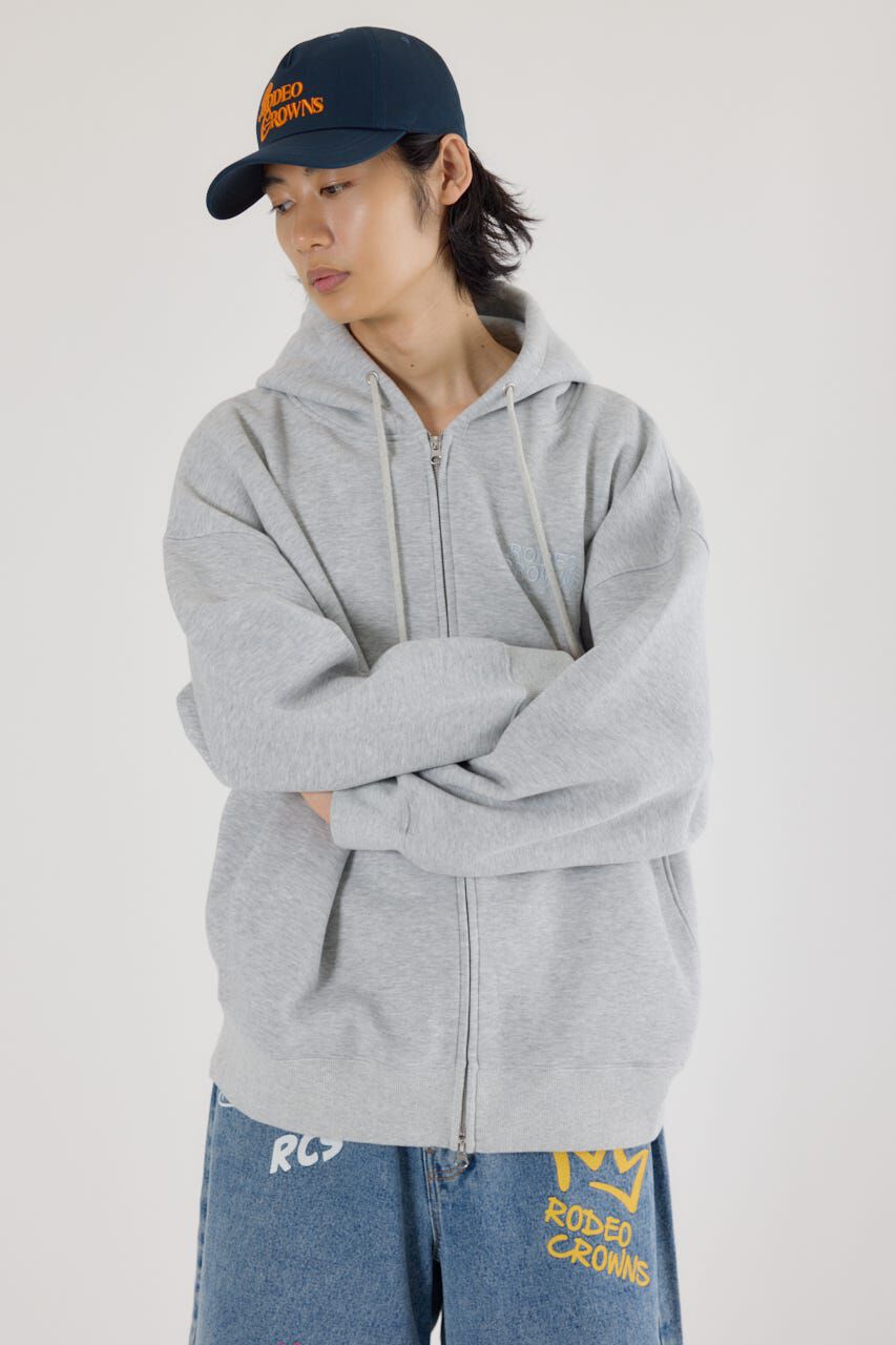 RODEO CROWNS「エンボスBIG ZIPパーカー」|パーカー|