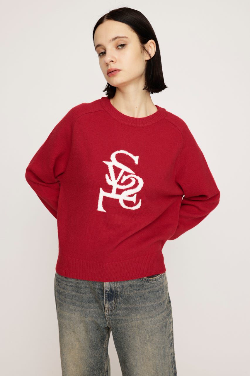 SLY「LOGO JQ KNIT トップス」|ニット・セーター|