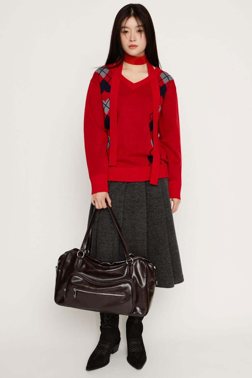 SLY「ARGYLE JQ トップス」|ニット・セーター|