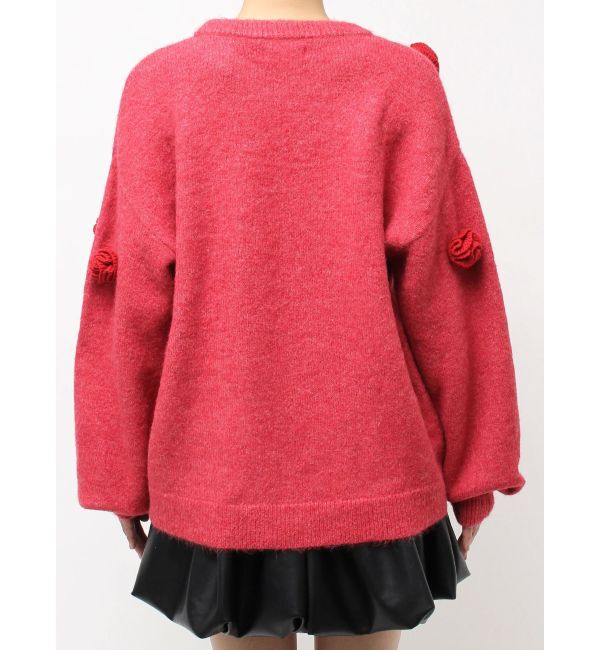 CALNAMUR「バラモチーフニット」|ニット・セーター|