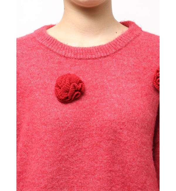 CALNAMUR「バラモチーフニット」|ニット・セーター|