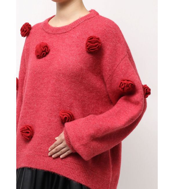 CALNAMUR「バラモチーフニット」|ニット・セーター|