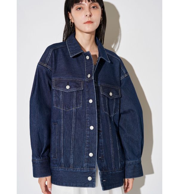ELENDEEK「BACK FORM LOOSE DENIM JK」|デニムジャケット|