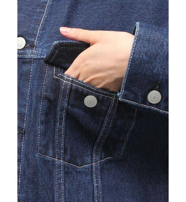 ELENDEEK「BACK FORM LOOSE DENIM JK」|デニムジャケット|