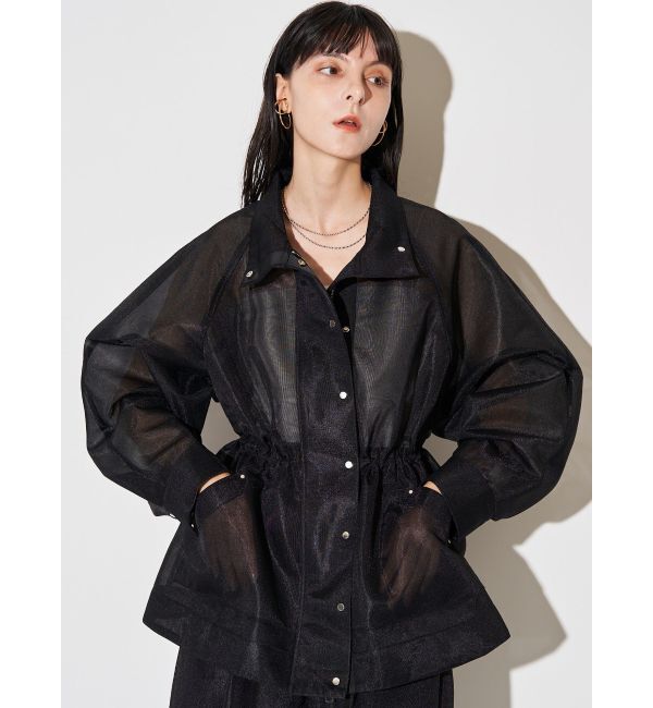 ELENDEEK「MESH BONDING DRAWSTRING JK」|その他|ブラック