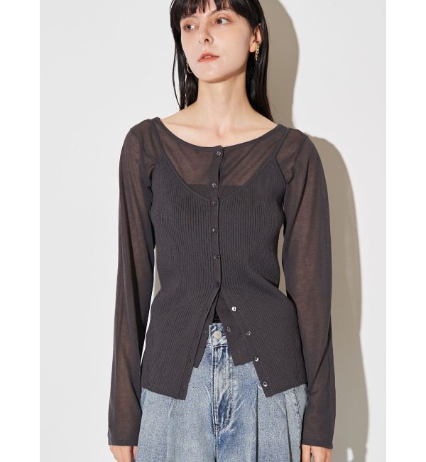 ELENDEEK「MULTI CAMI SET KT」|カーディガン|