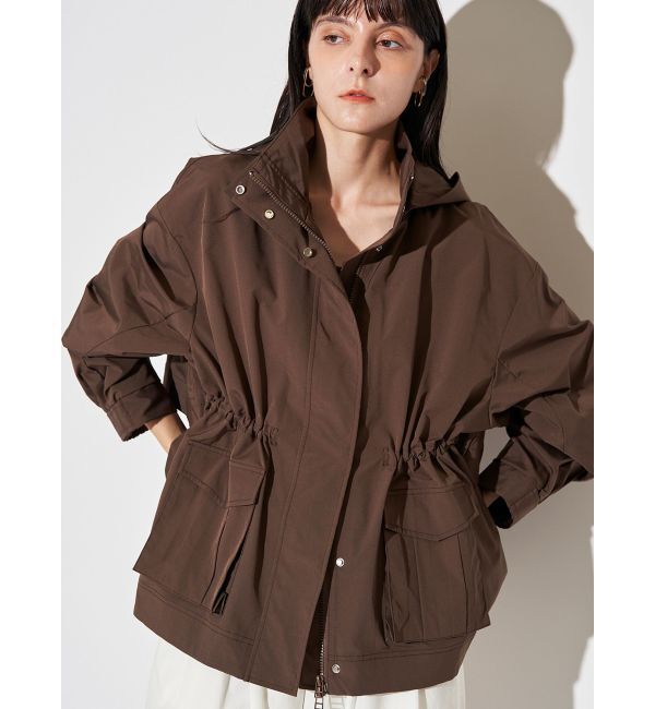 ELENDEEK「DRAWSTRING MOUNTAIN PARKA」|ブルゾン・スタジャン|ブラウン