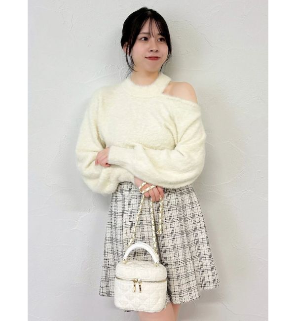 dazzlin「ワンショルミニシャギーニットトップス」|ニット・セーター|