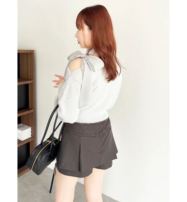 dazzlin「ワンショルミニシャギーニットトップス」|ニット・セーター|